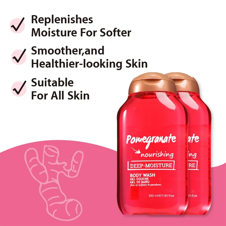Ginger and Pomegranate Moisturizing Body Wash