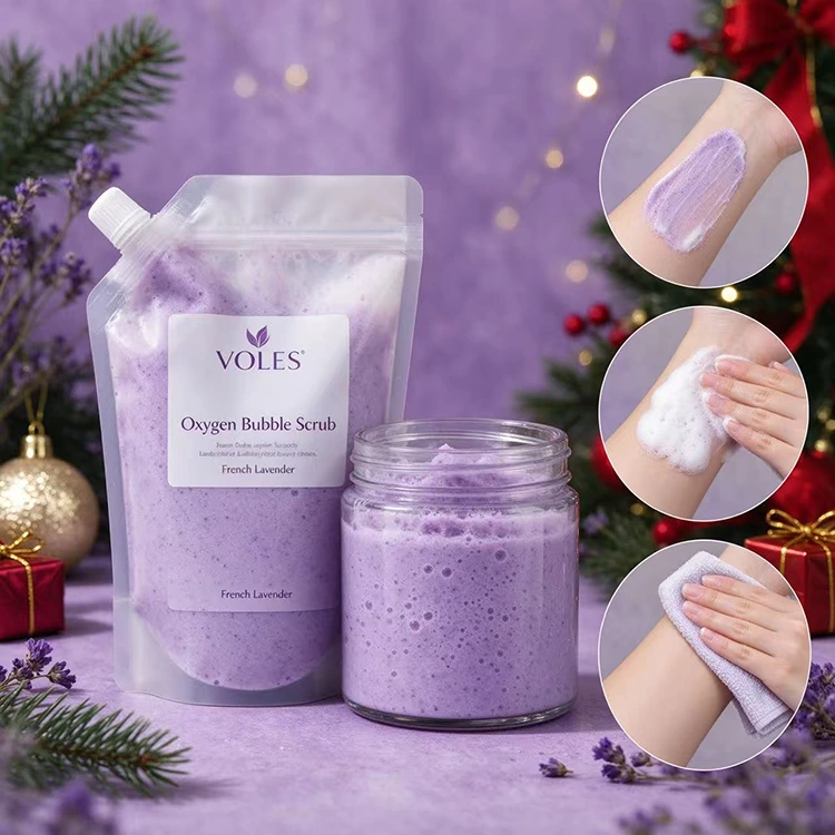 Oxygen bubble body scrub