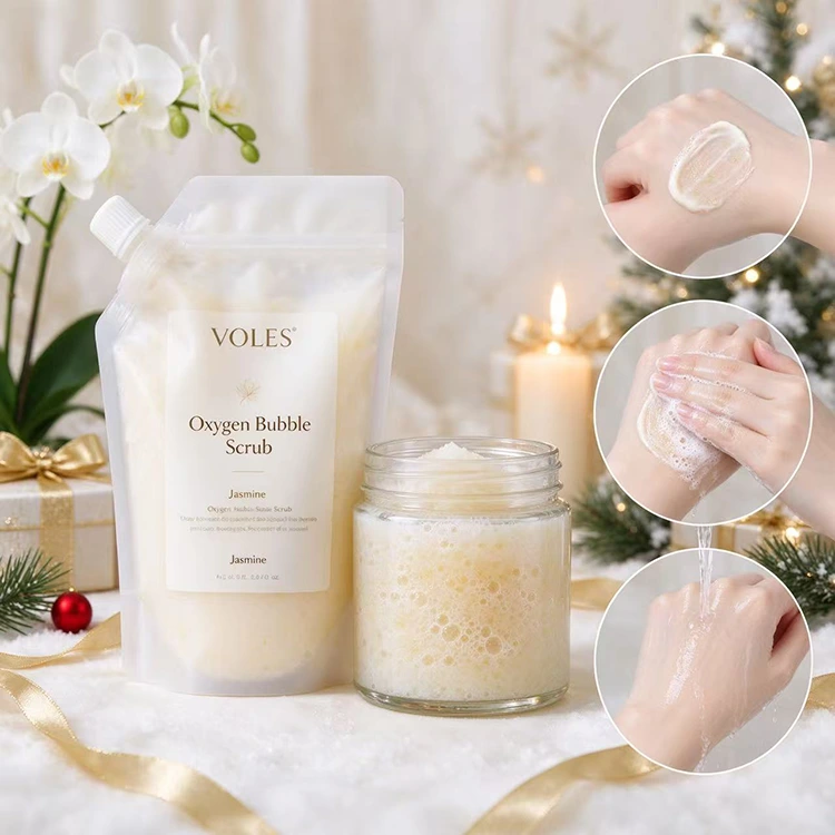 Oxygen bubble body scrub
