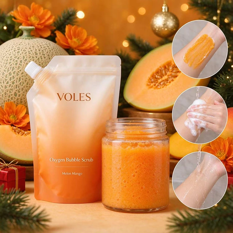 Oxygen bubble body scrub