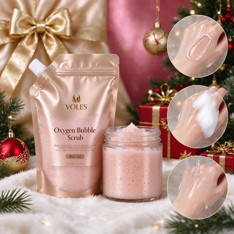 Oxygen bubble body scrub
