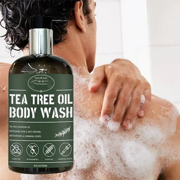 Tea tree oil men's body wash
